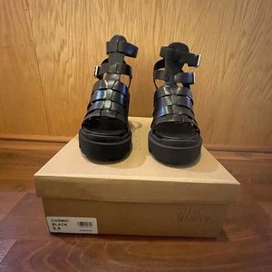 Steve Madden Cosmic Black Sandals